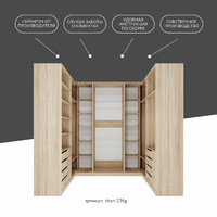 Гардеробная Титан-236g минимализм для прихожей - фото 12 small