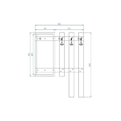 Модульная прихожая Бост-1200jo современный для прихожей - фото 3 home