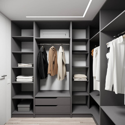 Гардеробная Титан-206aj минимализм для прихожей - фото 2 home