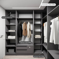 Гардеробная Титан-212aj минимализм для прихожей - фото 6 small