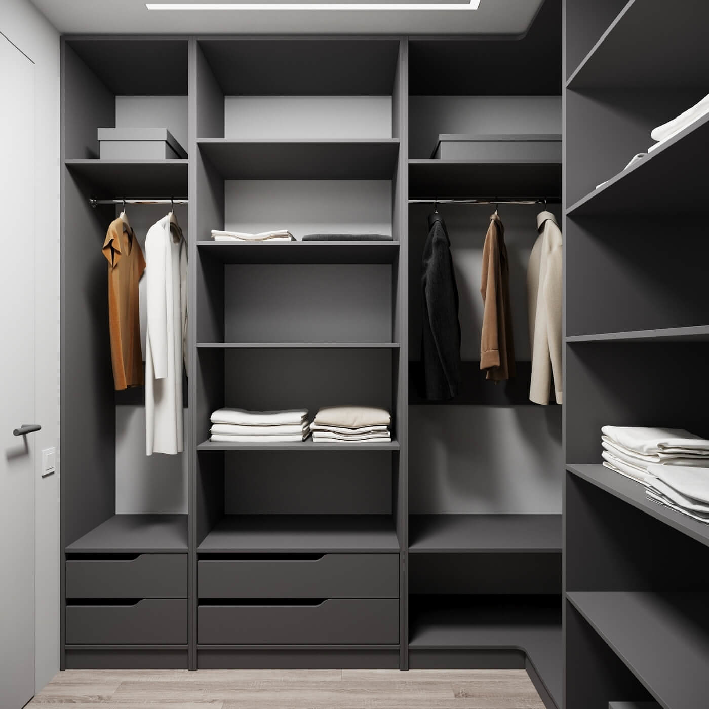 Гардеробная Титан-219aj минимализм для прихожей - фото 2 large