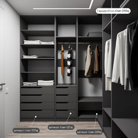 Гардеробная Титан-221aj минимализм для прихожей - фото 6 small