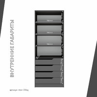 Гардеробная Титан-226aj минимализм для прихожей - фото 5 small