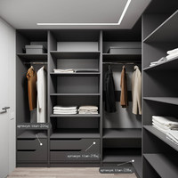 Гардеробная Титан-235aj минимализм для прихожей - фото 5 small