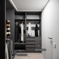 Гардеробная Титан-237aj минимализм для прихожей - фото 8 small