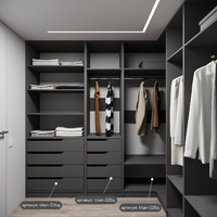 Гардеробная Титан-241aj минимализм для прихожей - фото 5 small