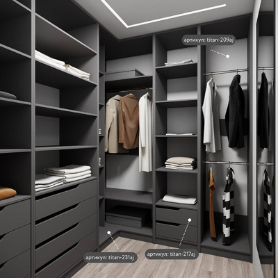 Гардеробная Титан-238aj минимализм для прихожей - фото 6 home Гардеробная Титан-238aj минимализм для прихожей - фото 6 home