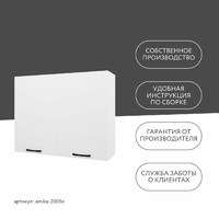 Шкаф навесной Амика-2005e минимализм для кухни - фото 9 small