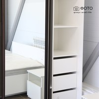 Шкаф-купе Версаль 3-201e современный для прихожей и спальни - фото 6 small