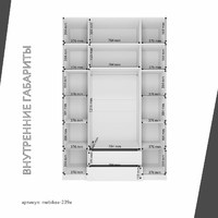 Шкаф Mebikea-239e минимализм для прихожей и спальни - фото 4 small