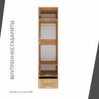 Шкаф Бизнес-203k минимализм для офиса и спальни - фото 4 small