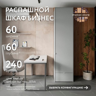 Шкаф Бизнес-203ab минимализм для офиса - фото 1 home