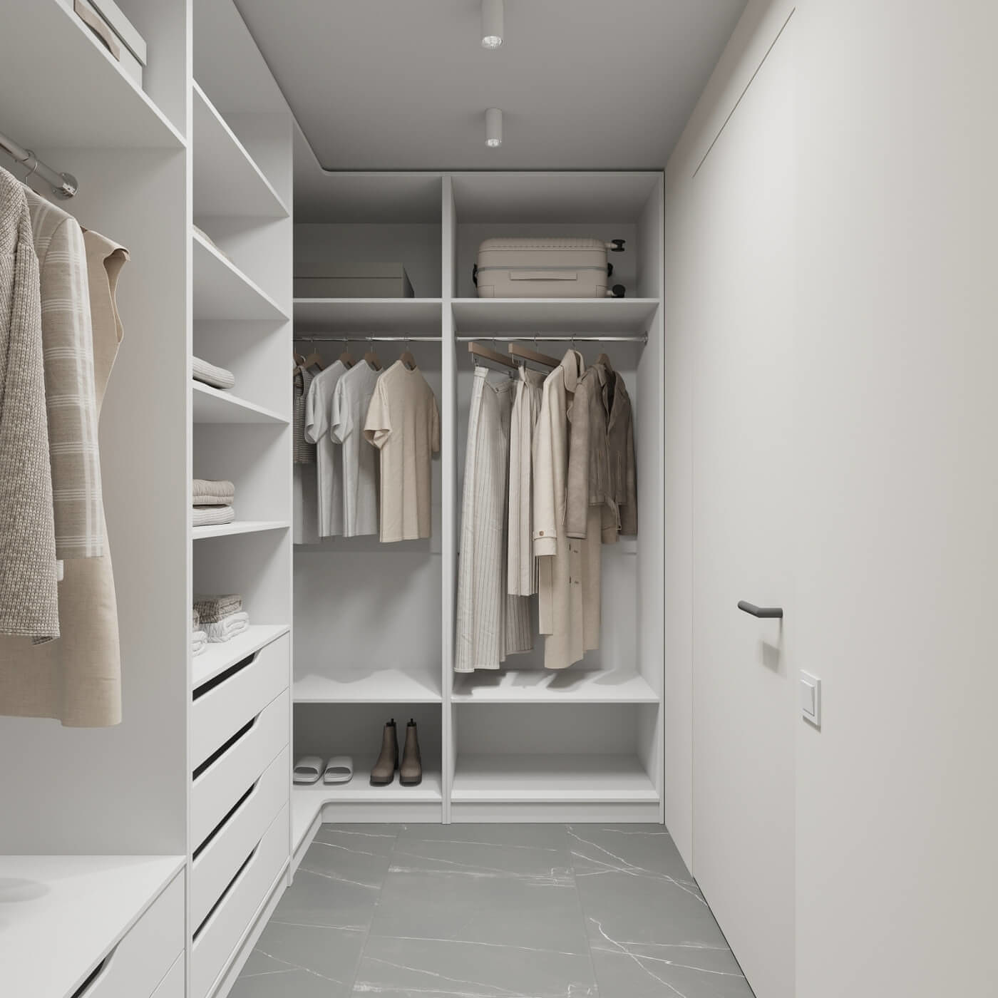 Гардеробная Титан-244e минимализм для прихожей - фото 7 large