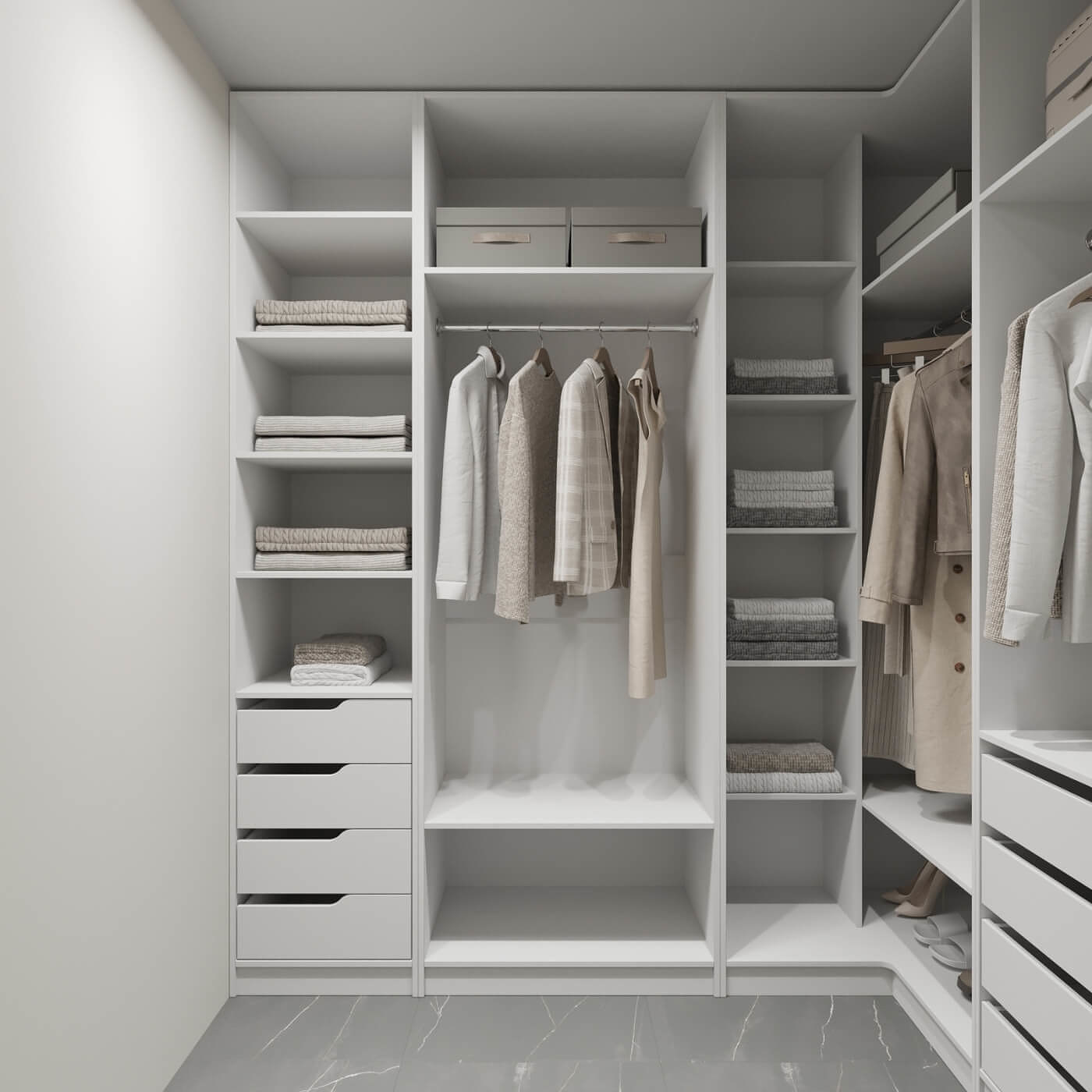 Гардеробная Титан-247e минимализм для прихожей - фото 6 large