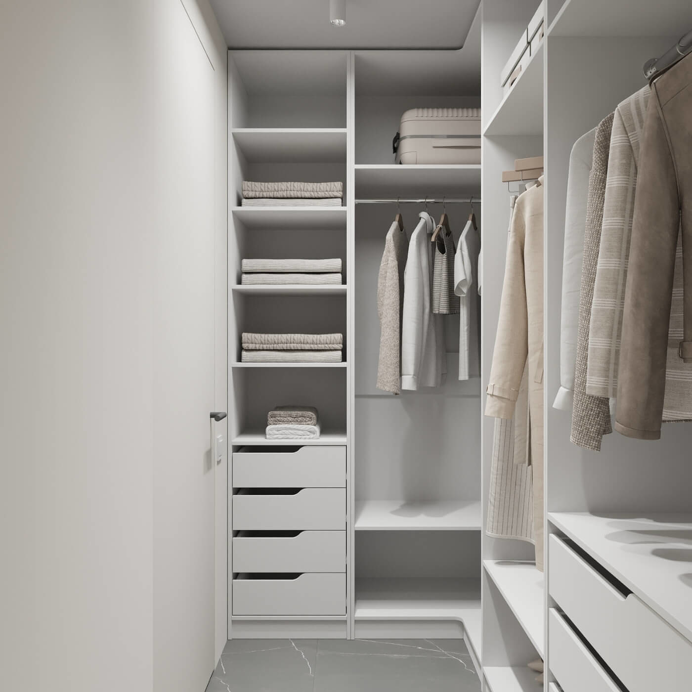 Гардеробная Титан-248e минимализм для прихожей - фото 6 large