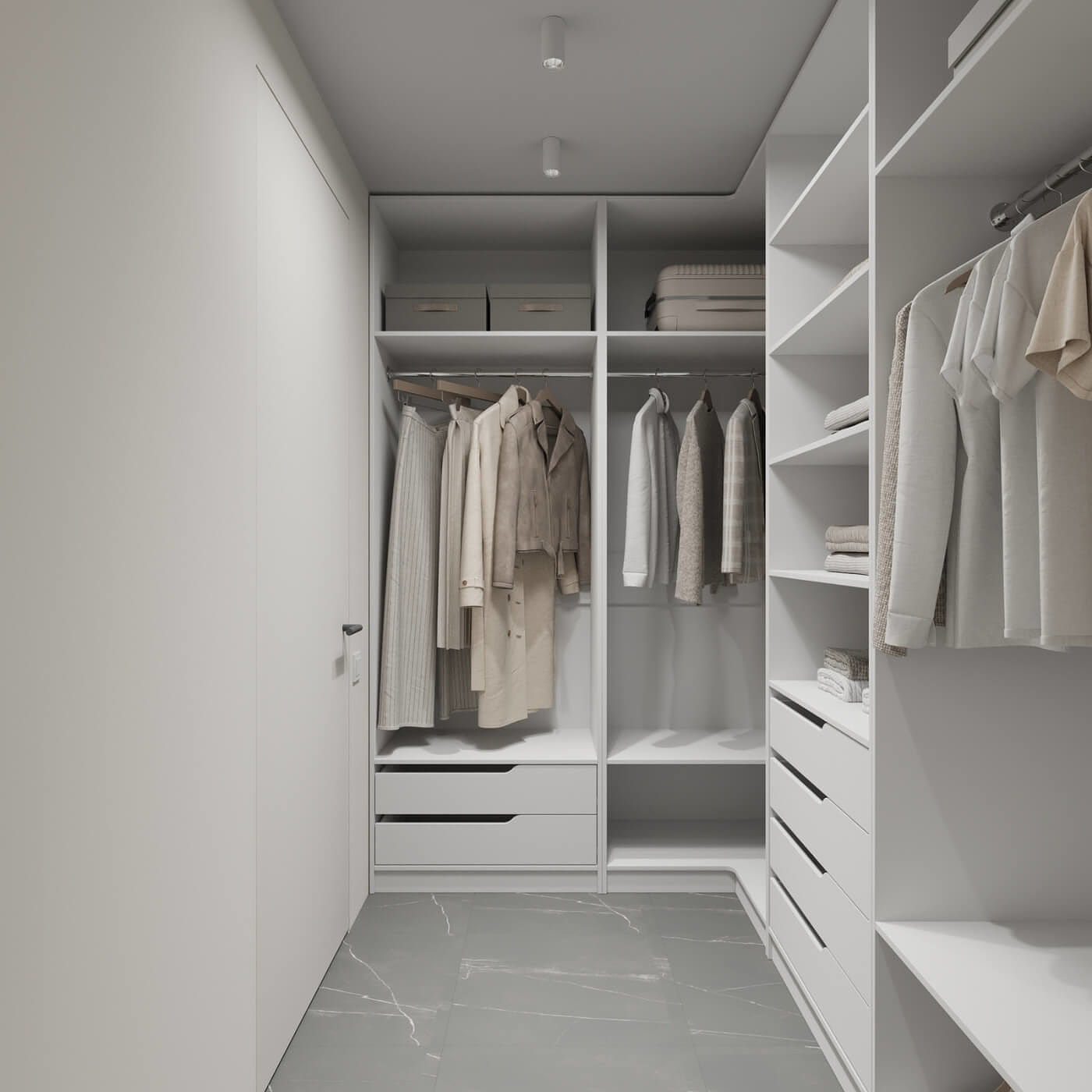 Гардеробная Титан-249e минимализм для прихожей - фото 7 large