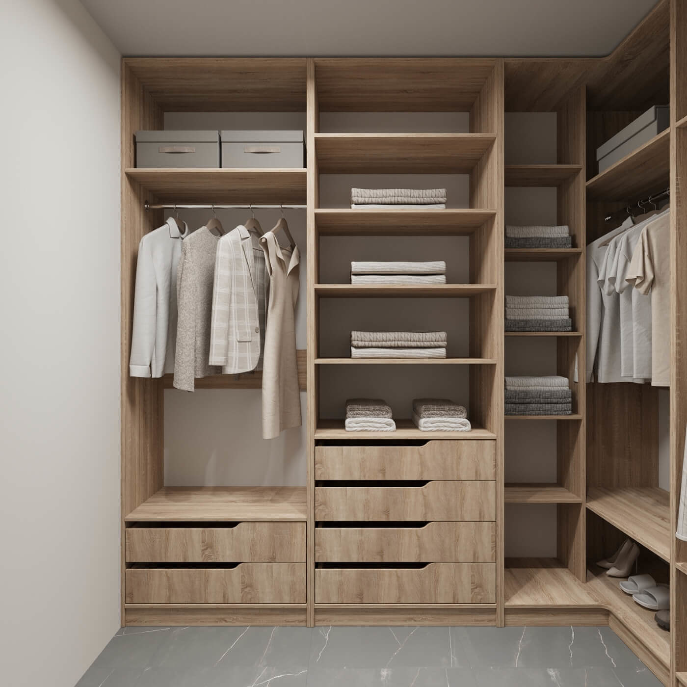 Гардеробная Титан-244g минимализм для прихожей - фото 6 large