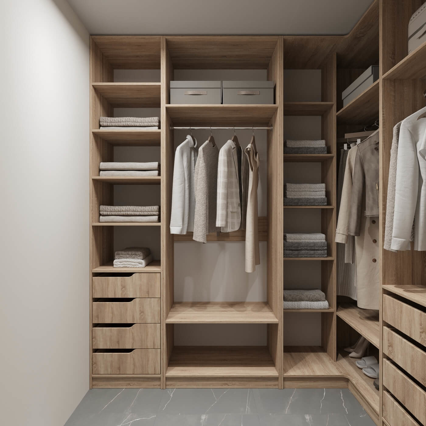 Гардеробная Титан-247g минимализм для прихожей - фото 6 large