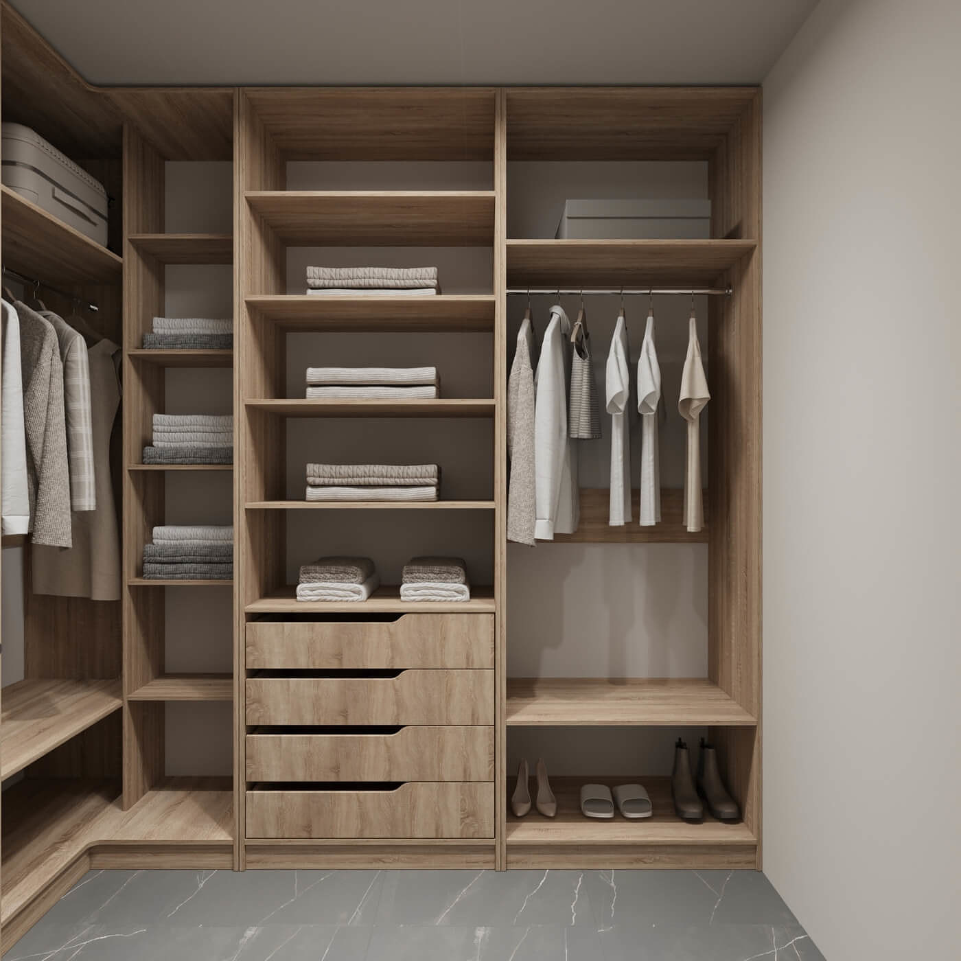 Гардеробная Титан-249g минимализм для прихожей - фото 6 large