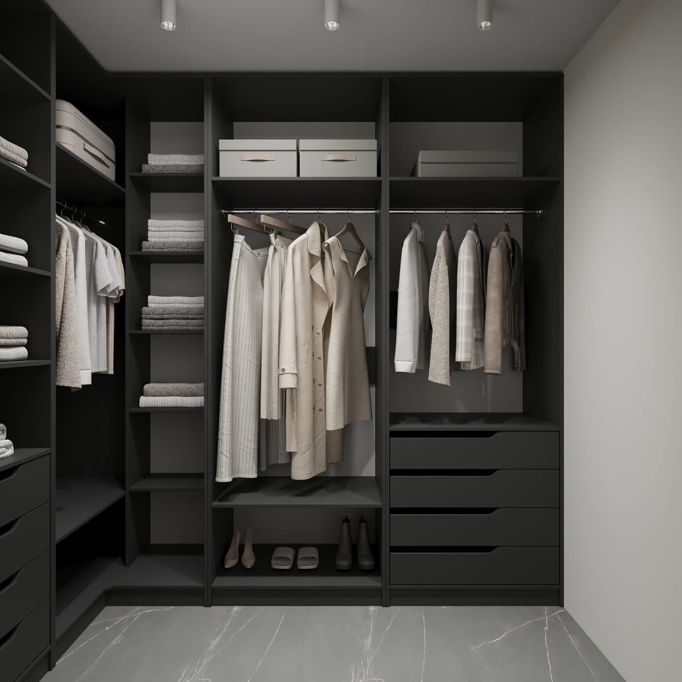 Гардеробная Титан-248aj минимализм для прихожей - фото 6 large