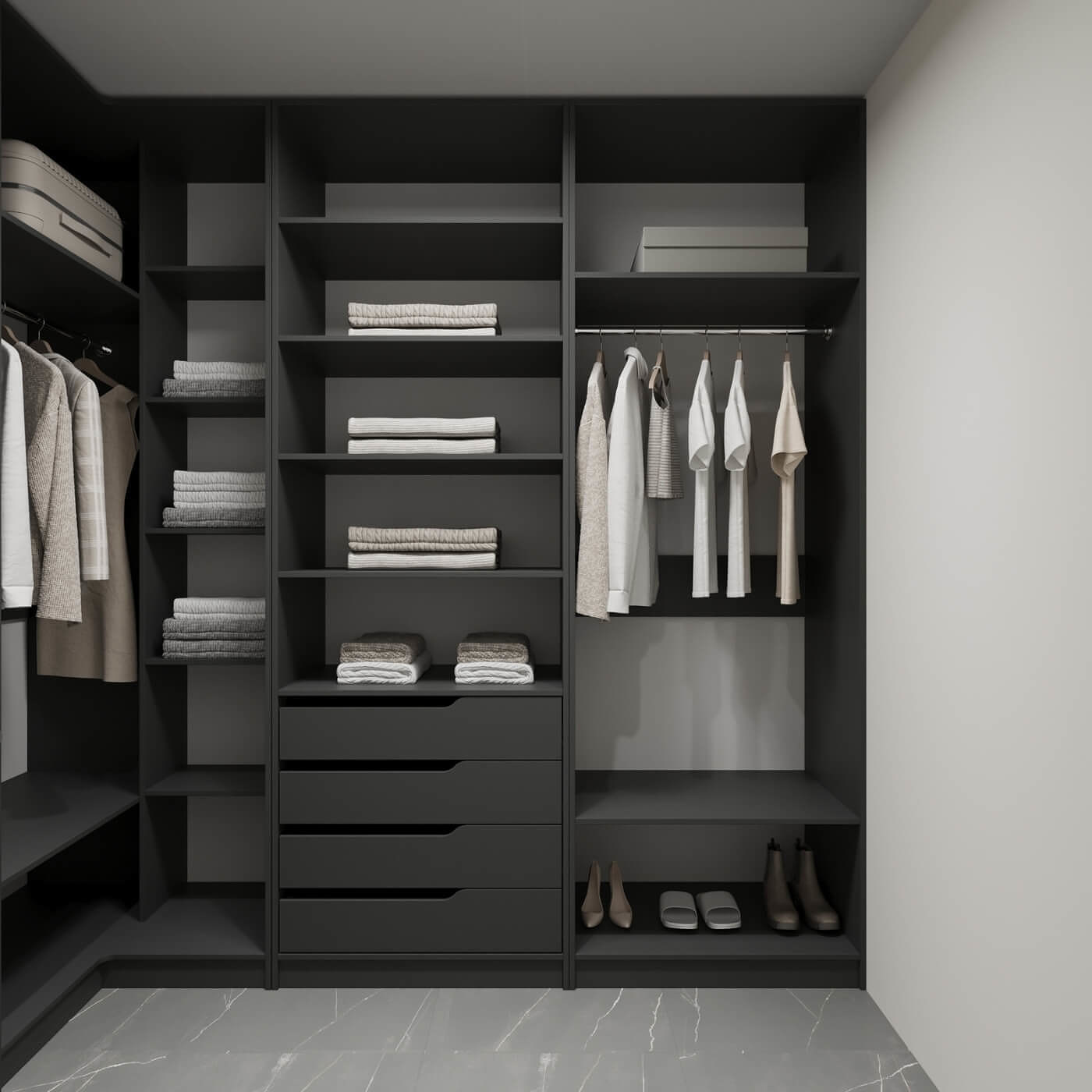 Гардеробная Титан-249aj минимализм для прихожей - фото 6 large