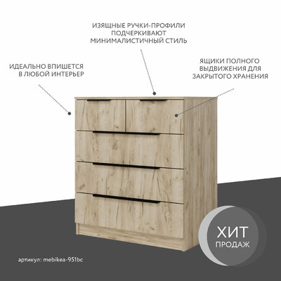 Комод Mebikea-951bc минимализм для спальни - фото 2 home