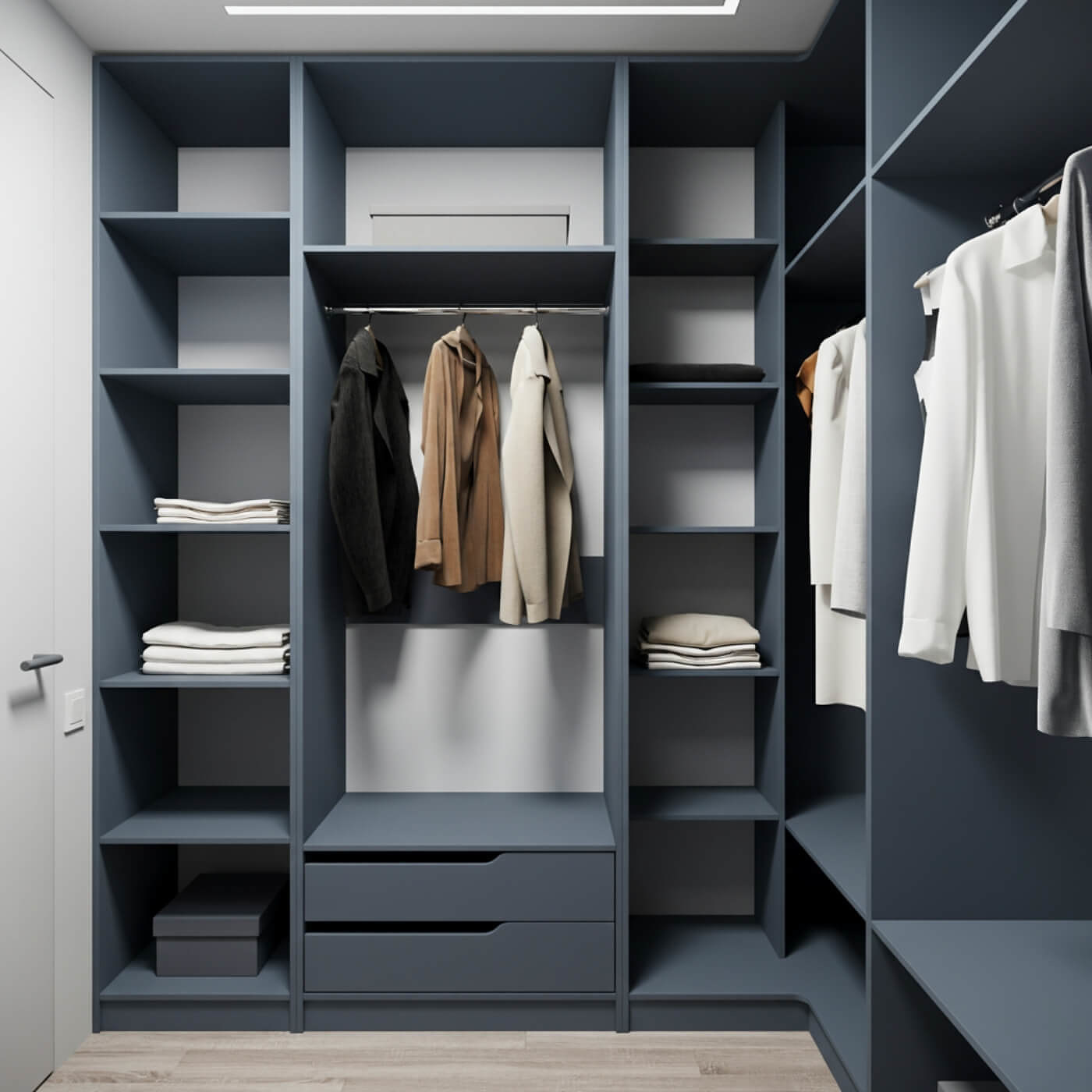 Гардеробная Титан-207ba минимализм для прихожей - фото 2 large