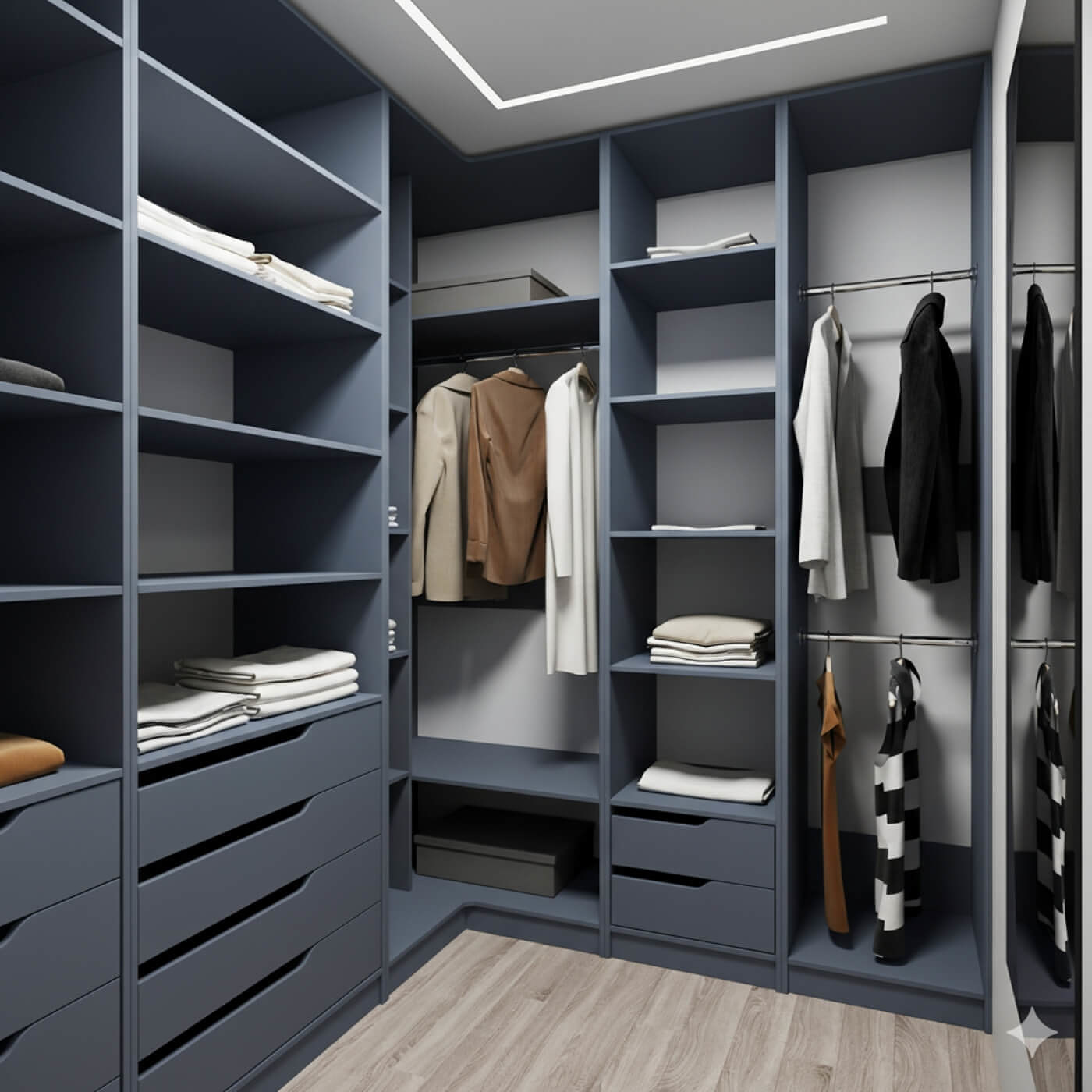 Гардеробная Титан-209ba минимализм для прихожей - фото 2 large