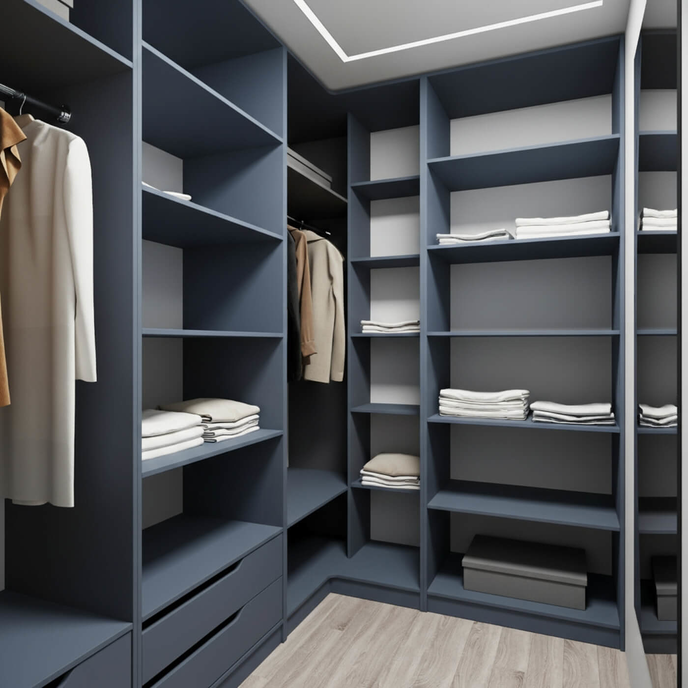 Гардеробная Титан-215ba минимализм для прихожей - фото 2 large