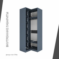 Гардеробная Титан-231ba минимализм для прихожей - фото 5 small