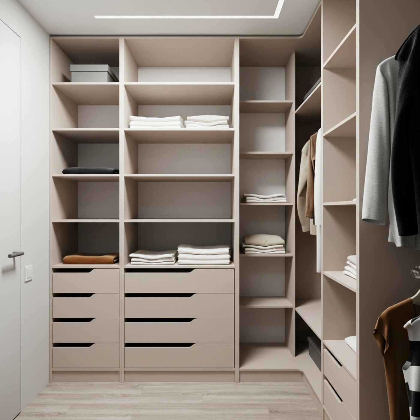 Гардеробная Титан-225bb минимализм для прихожей - фото 2 large