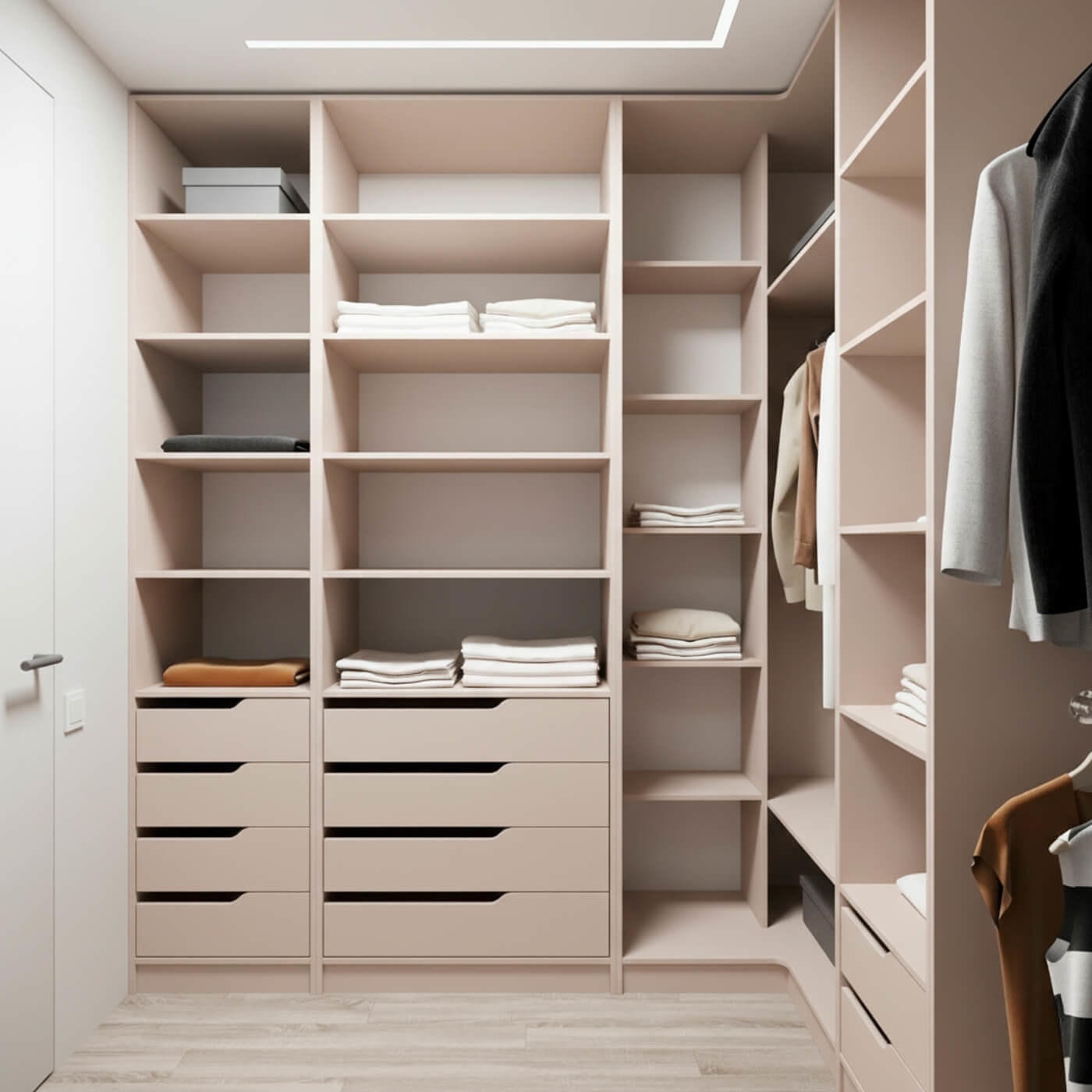 Гардеробная Титан-227bb минимализм для прихожей - фото 2 large