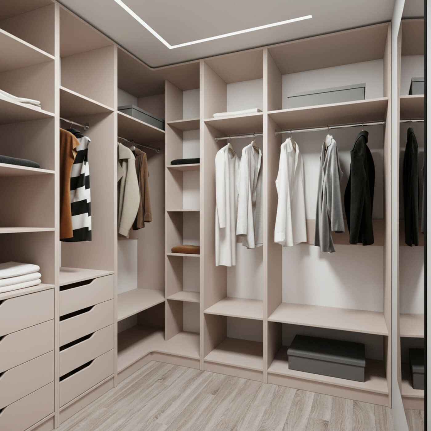 Гардеробная Титан-229bb минимализм для прихожей - фото 2 large