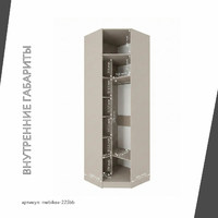 Шкаф Mebikea-225bb минимализм для прихожей - фото 4 small