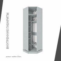 Шкаф Mebikea-225am минимализм для прихожей - фото 4 small