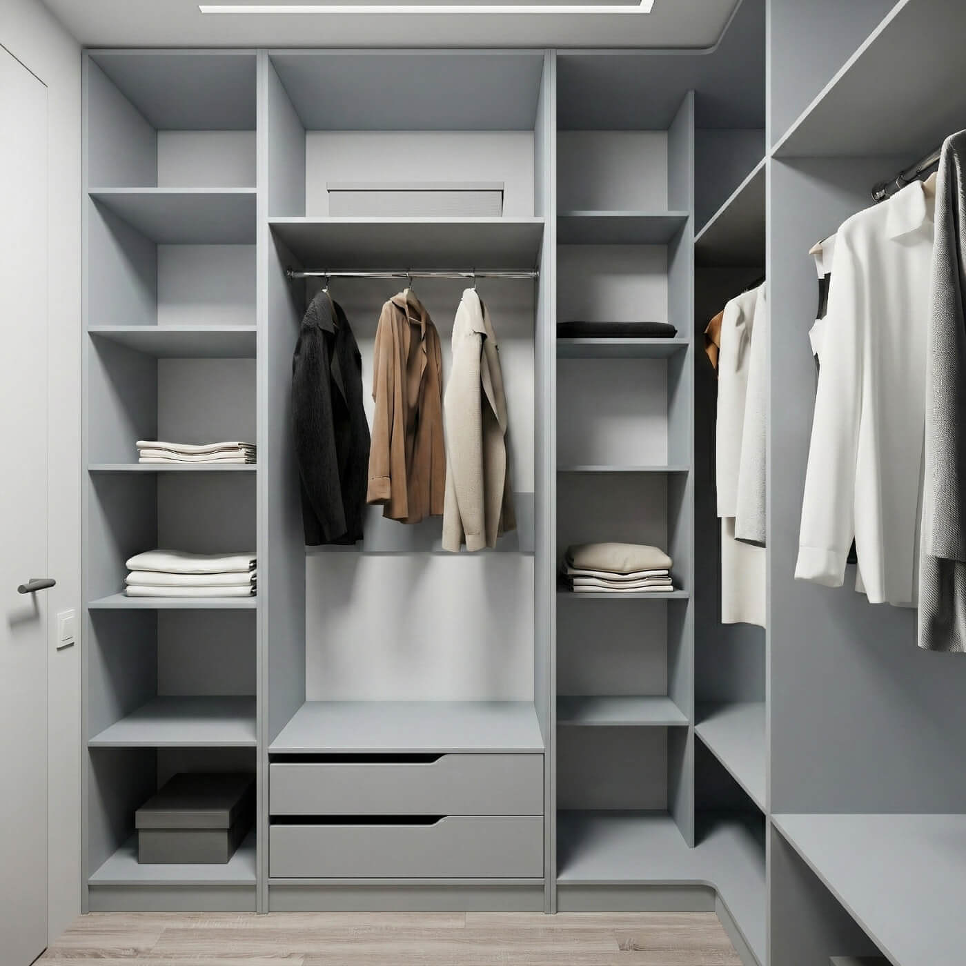 Гардеробная Титан-207am минимализм для прихожей - фото 2 large