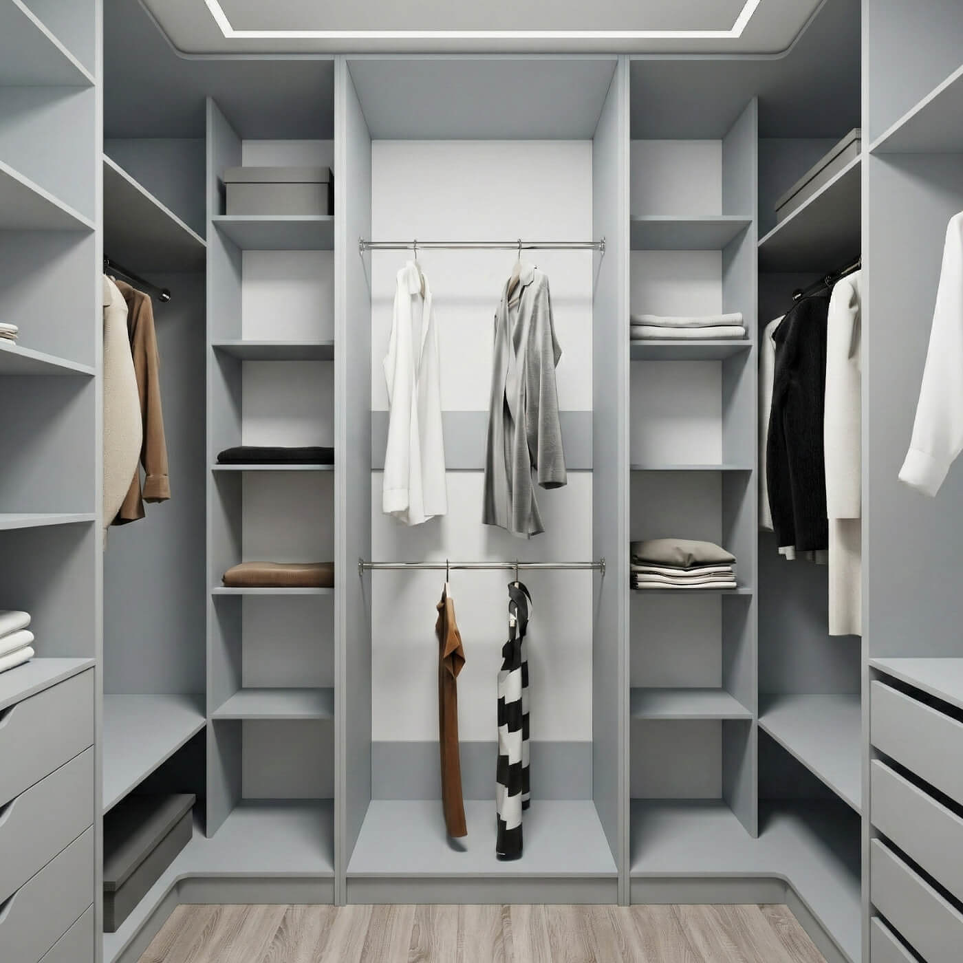 Гардеробная Титан-211am минимализм для прихожей - фото 2 large