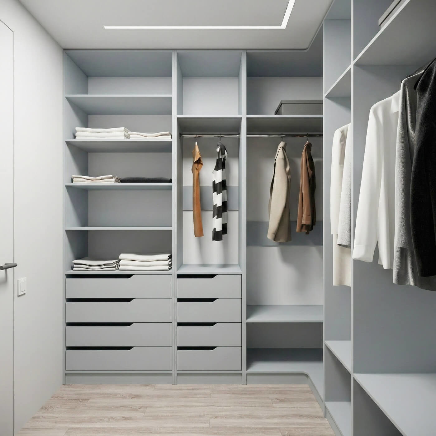 Гардеробная Титан-227am минимализм для прихожей - фото 2 large