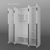 Шкаф Mebikea-245e минимализм для прихожей и спальни - фото 5 small