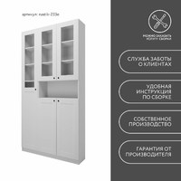 Шкаф-витрина Рустик-233e скандинавский для гостиной и спальни - фото 8 small
