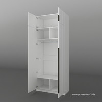 Шкаф Mebikea-243e минимализм для прихожей и спальни - фото 5 small