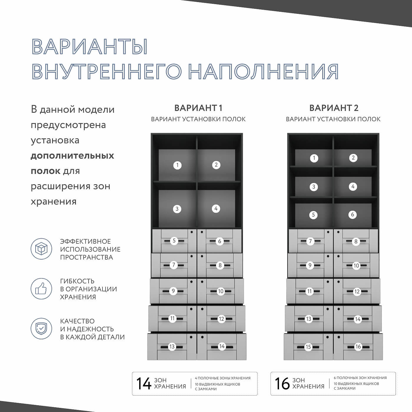 Шкаф-витрина с замком для документов Урбан-244o-e современный для офиса и спальни - фото 3 large