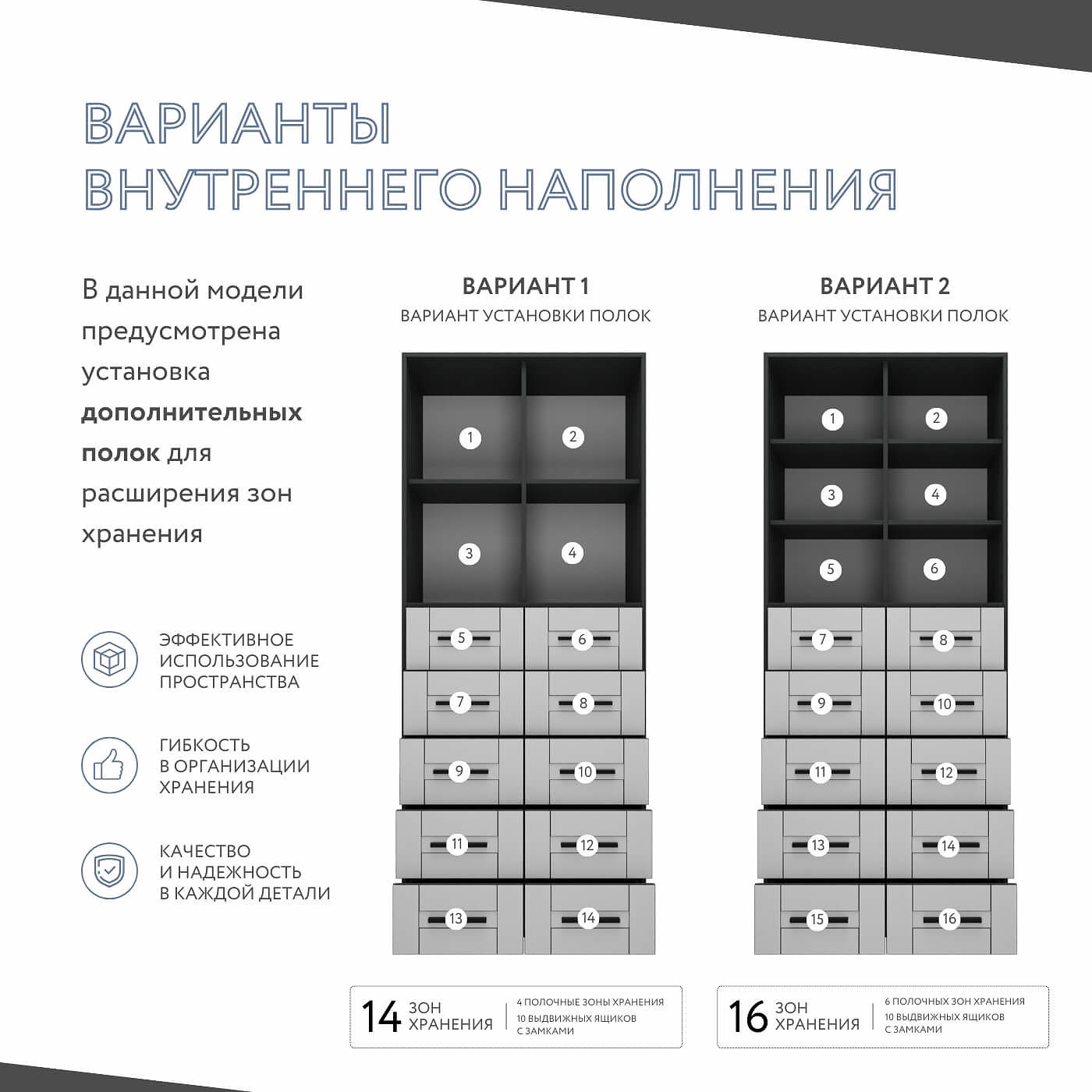 Шкаф-витрина Урбан-245o-e современный для офиса и спальни - фото 3 large